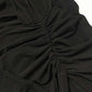 Stylish Square Neck Long Sleeve Black Bodycon Maxi Dress