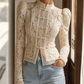 Suave Chic Lace High Neck Top
