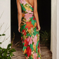 Suave Floral Printed One Shoulder Assymetric Dress