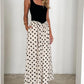 Summer Fashion Sleeveless Polka Dots Swing Maxi Dress