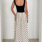 Summer Fashion Sleeveless Polka Dots Swing Maxi Dress