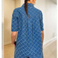 Super Stylish Plaid Denim Wide Leg Co ord Set
