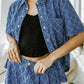Super Stylish Plaid Denim Wide Leg Co ord Set