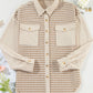 Trendy Printed Long Sleeve Shirt Coat