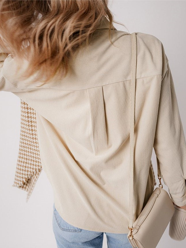 Trendy Printed Long Sleeve Shirt Coat