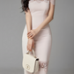 Unique Lace Sheath Pink Slim Dress - Ships in 24 Hrs