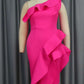 Vintage Pink Sleeveless Party Dress
