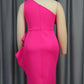 Vintage Pink Sleeveless Party Dress