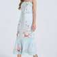 Vintage Strapless Printed Sheath Holiday Dress With Belt