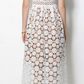 Vintage V Neck Summer Crochet Short Sleeve White Lace Dress