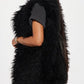 Winter Classic Fluff Vest Black Cardigan