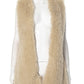 Winter Classic Fluff Vest Apricot Cardigan