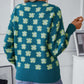 Winter Essential Flower Weave Loose Sweater