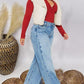 Winter Essential Fluff Cropped Apricot Lapel Vest