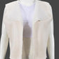Winter Essential Fluff Cropped Apricot Lapel Vest