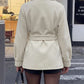 Winter Essential Tie Wrap Lapel Coat