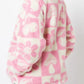 Winter Essentials Stand Collar Fleece Pink Zipper Coat