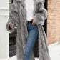Winter Exclusive Long Lapel Grey Coat