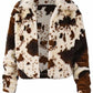Winter Fashion Fleece Brown Lapel Coat