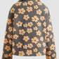 Winter Fashion Floral Lapel Button Up Coat
