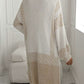 Winter Fashion Geometric Pattern Long Sleeve Beige Cardigan
