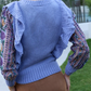 Winter Fashion Long Sleeve Ruffle Sweater Top