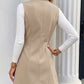 Winter Fashion Solid Sleeveless Vest Coat
