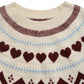 Winter Must Have Heart Long Sleeve Pullover Sweater