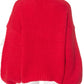 Winter Style Bow Patchwork Loose Sweater