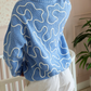 Winter Wear Braided Blue Swetaer Top