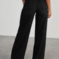 Premium Fashion Denim Lapel Jacket Black Co Ord Set