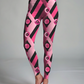 Stylish Abstract Print Premium Oversized Tee With Tummy Tuck Body Shaping Leggings Co-ord Set