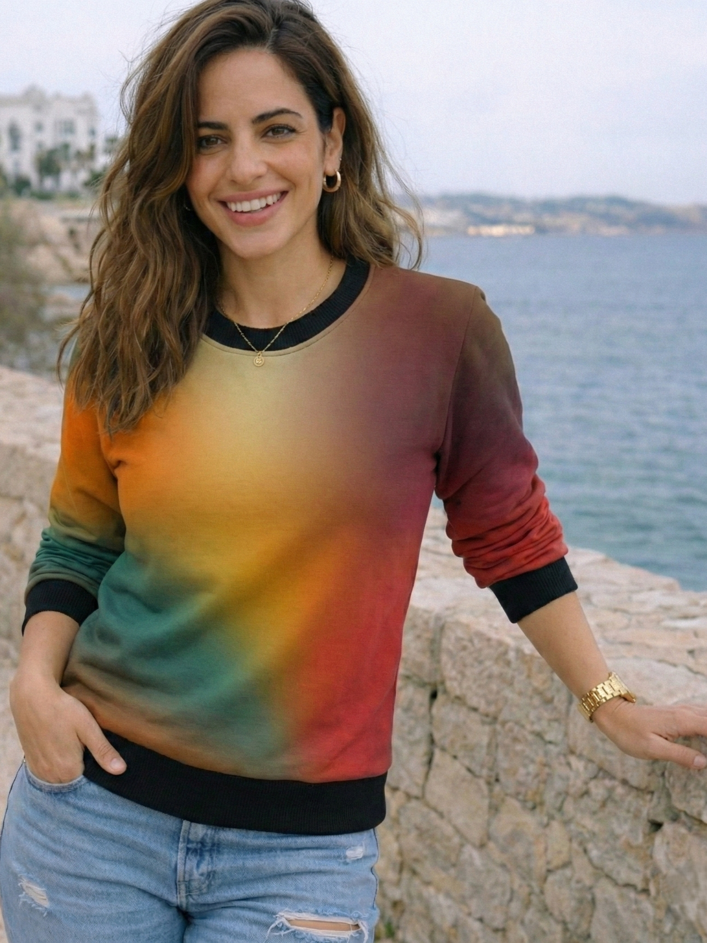 Hotselling Sundowner Gradient Print Multicoloured Sweatshirt