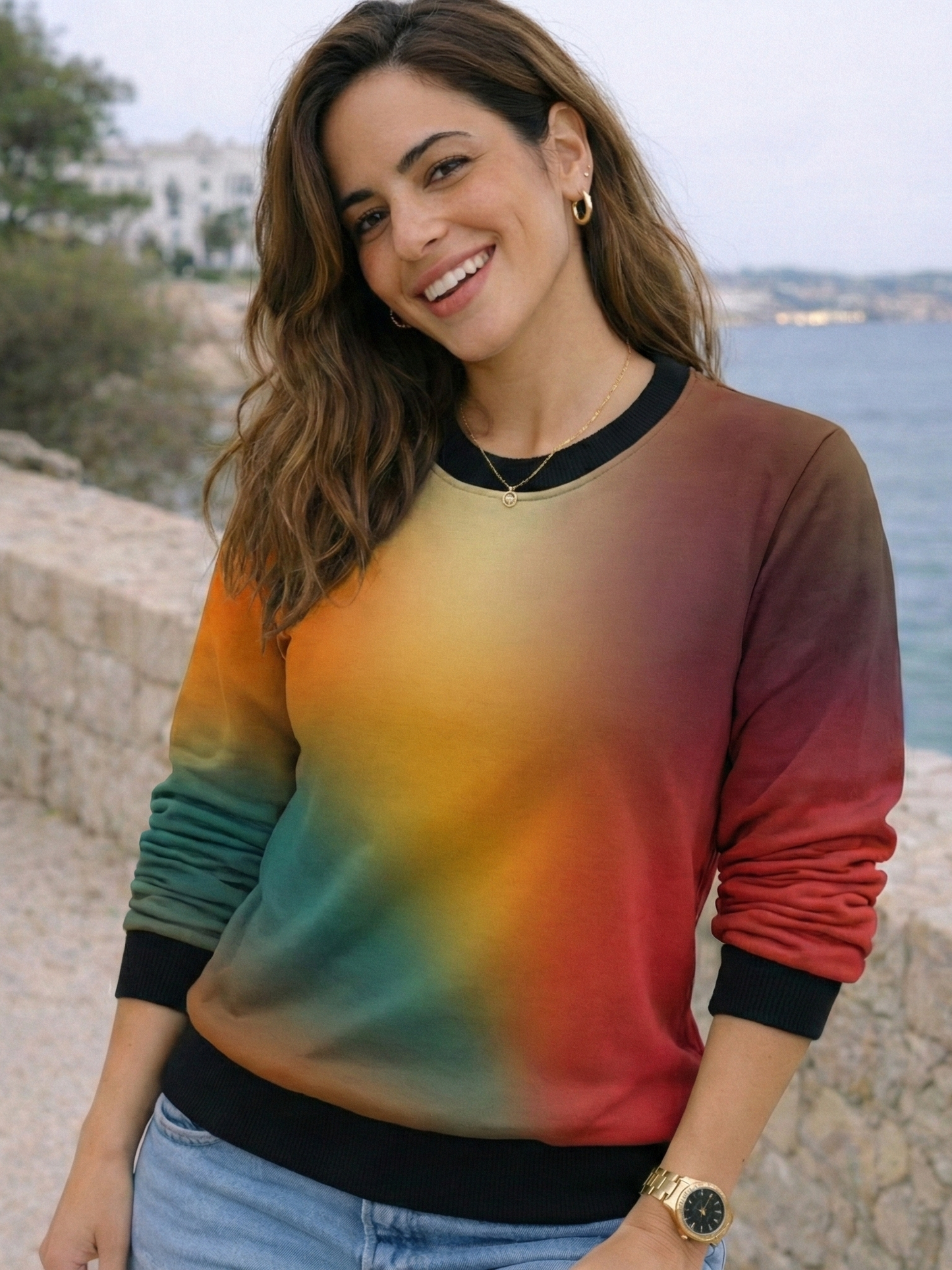 Hotselling Sundowner Gradient Print Multicoloured Sweatshirt