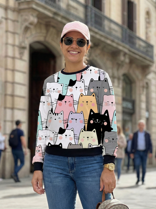 Super Cute Cats Sweatshirt