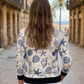 Smart Sea Shells Print Blue Sweatshirt
