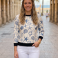 Smart Sea Shells Print Blue Sweatshirt