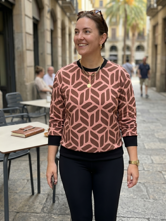 Beautiful Geometric Print Sweatshirt