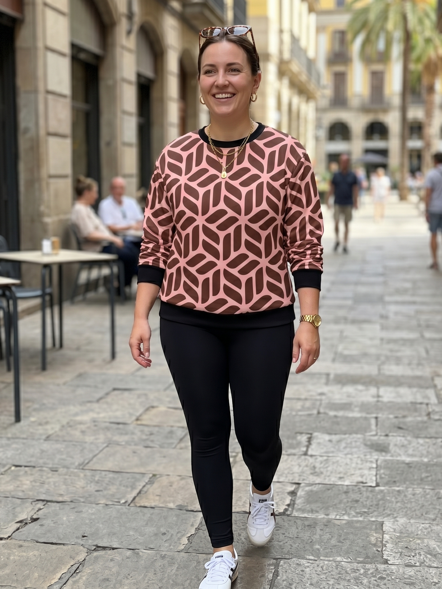 Beautiful Geometric Print Sweatshirt