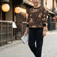 Fabulous Woody Rose Print Sweatshirt