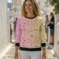 Whimsical Doodle Wonderland Print Sweatshirt