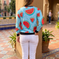 Wonderful Watermelon Print Sweatshirt