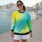 New Arrivals Sand Print Yellow Sweatshirt
