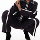 Sophisticated Stripped Long Sleeve Purple Co Ord Set