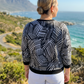 Smart Zebra Print Abstract Sweatshirt