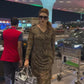 Chic Leopard Print V Neck Long Sleeve Bodycon Dress