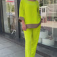 New Arrival Yellow Leisure Wear Co ord Set