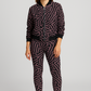 Versatile Printed Bomber Jacket With Leggings Pink Co Ord Set
