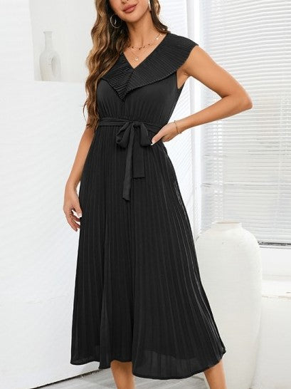 Black Dress - Maxi Dress - Sleeveless Dress - V-Neck Dress - Lulus