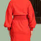 Charming Red Long Sleeve Dress